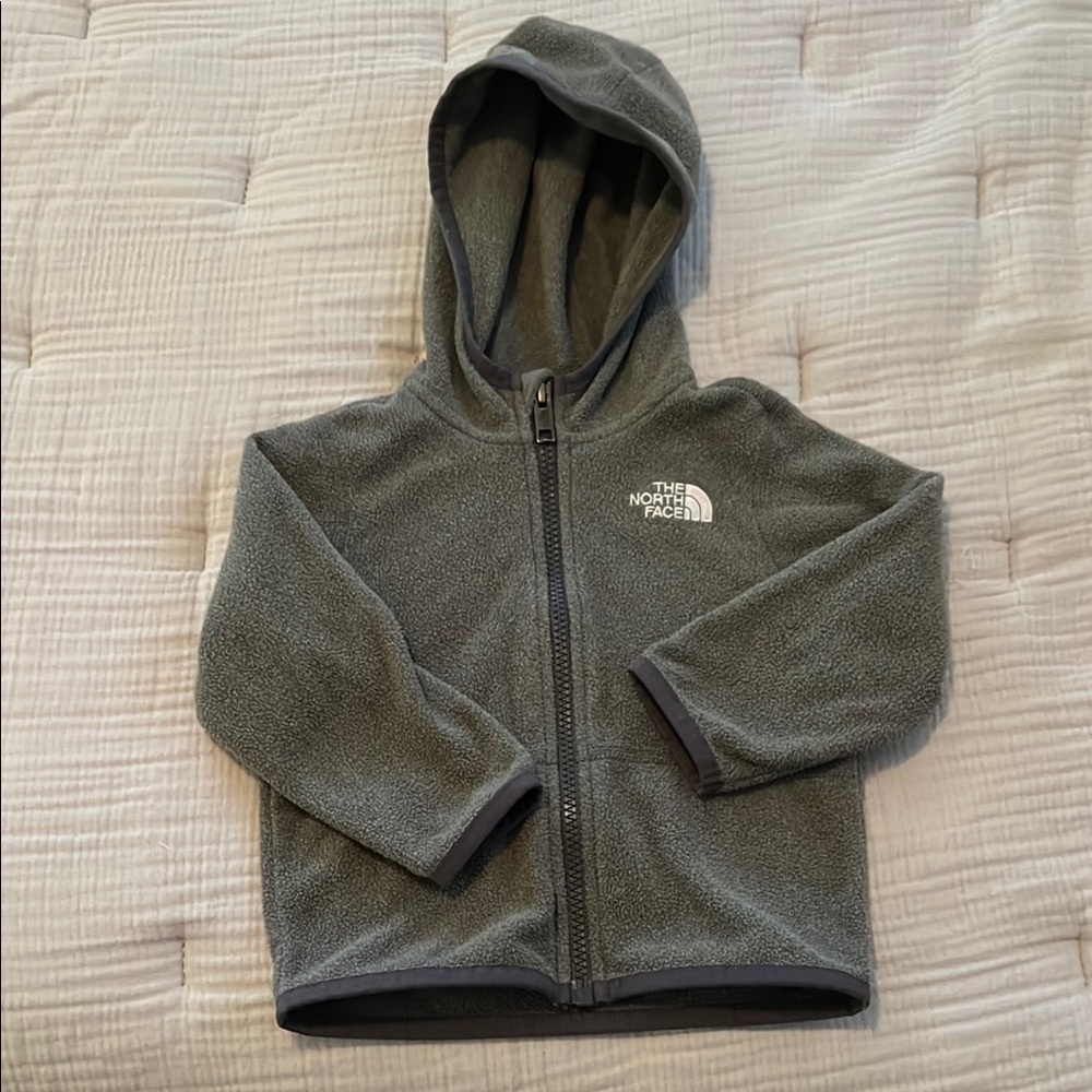 The North Face Kids Gray Fleece Hoodie